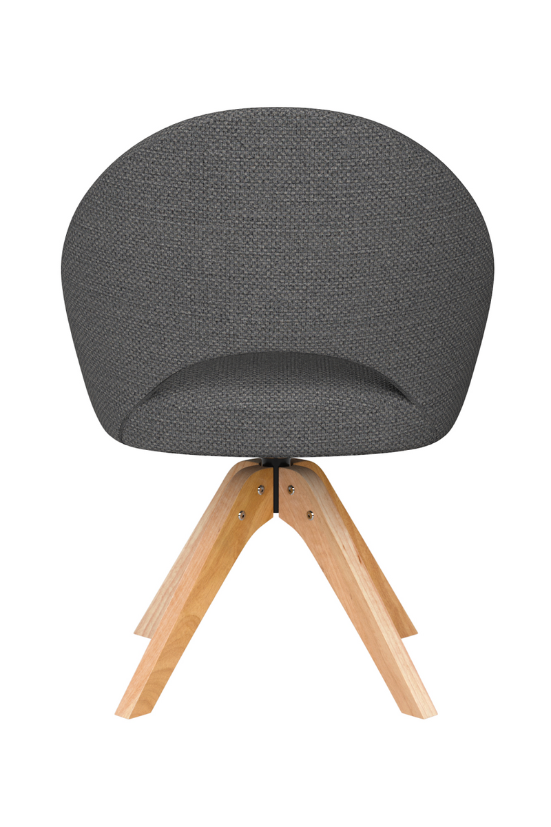 Cut-Out Wooden Swivel Chair | DF Mick