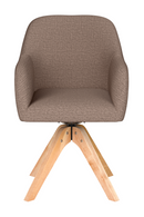 Upholstered Wooden Swivel Armchair | DF Otis