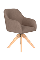 Upholstered Wooden Swivel Armchair | DF Otis