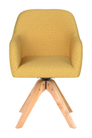Upholstered Wooden Swivel Armchair | DF Otis