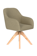 Upholstered Wooden Swivel Armchair | DF Otis