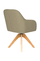 Upholstered Wooden Swivel Armchair | DF Otis