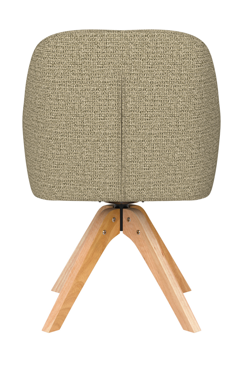 Upholstered Wooden Swivel Armchair | DF Otis