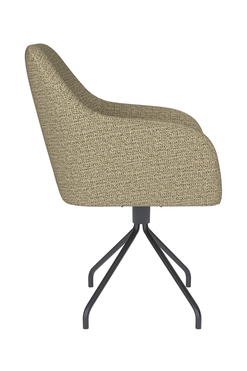 Upholstered Spider Swivel Armchair | DF Otis | Oroatrade.com