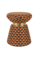 Octagonal Pattern Cinched Stool | DF Pin | Oroatrade.com
