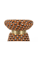 Octagonal Pattern Cinched Stool | DF Pin | Oroatrade.com