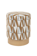 Beige Patterned Stool | DF Ziggy | Oroatrade.com