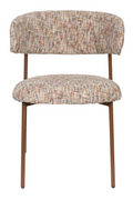 Iron Framed Curve Dining Chairs (2) | DF Claes | Oroatrade.com