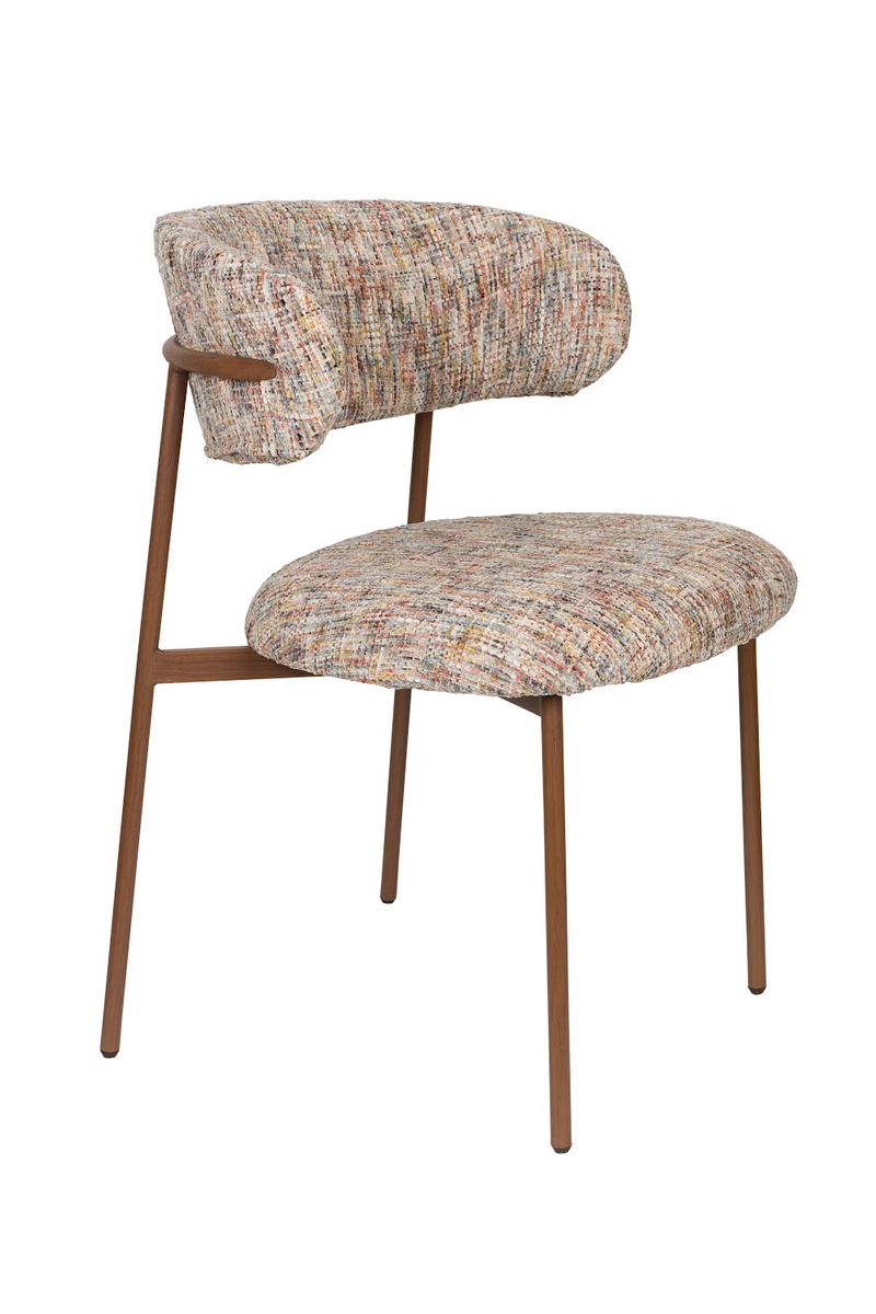 Iron Framed Curve Dining Chairs (2) | DF Claes | Oroatrade.com