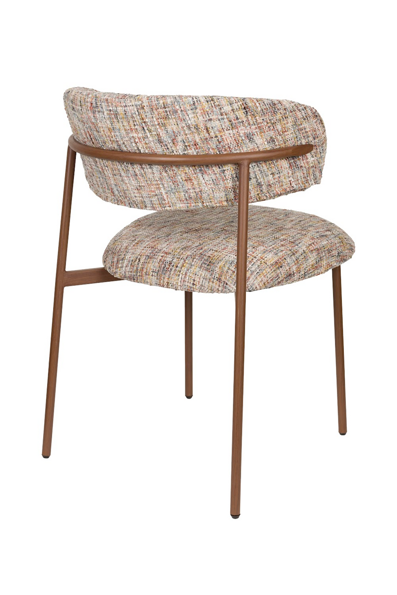 Iron Framed Curve Dining Chairs (2) | DF Claes | Oroatrade.com