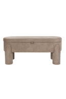 Gray Oval Storage Bench | DF Orly | Oroatrade.com