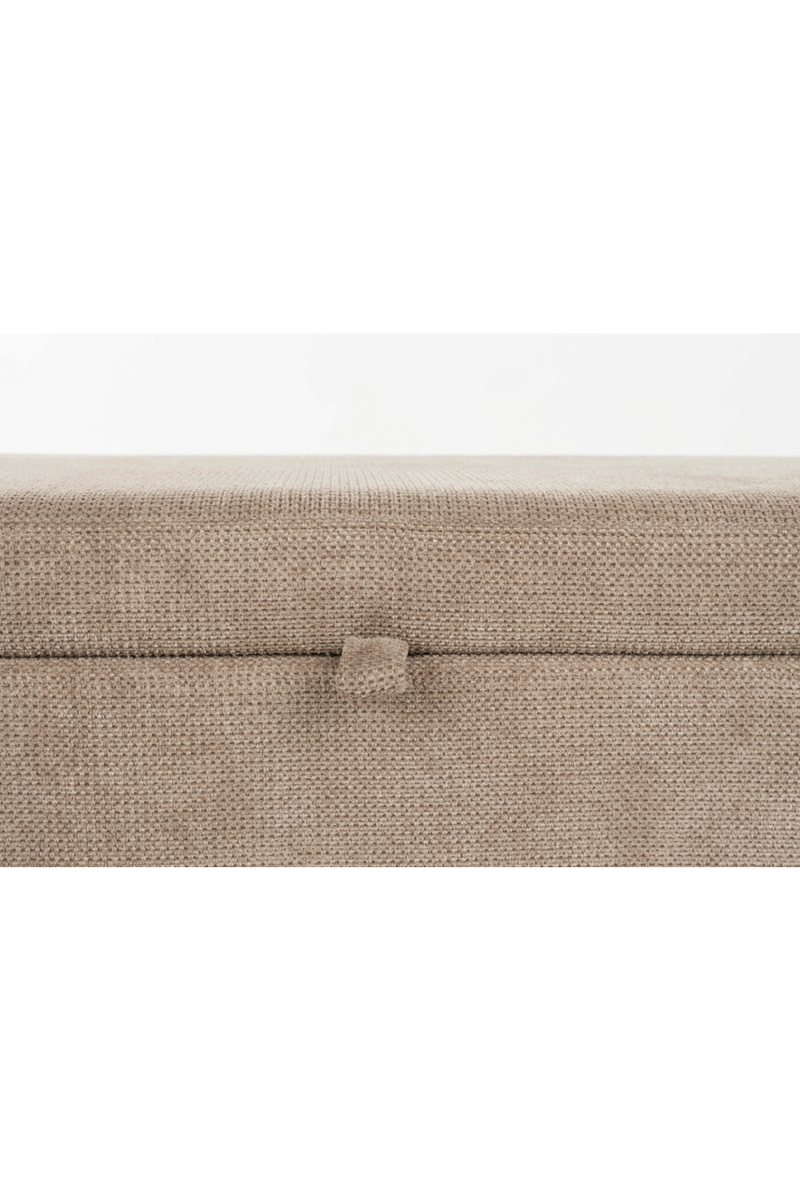 Gray Oval Storage Bench | DF Orly | Oroatrade.com