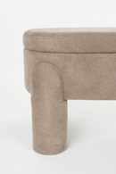 Gray Oval Storage Bench | DF Orly | Oroatrade.com