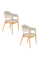 Oak Framed Dining Armchairs (2) | DF Indy | Oroatrade.com