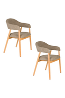 Oak Framed Dining Armchairs (2) | DF Indy | Oroatrade.com