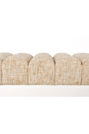 Beige Scalloped Bench | DF Jethro | Oroatrade.com