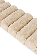 Beige Scalloped Bench | DF Jethro | Oroatrade.com