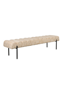 Beige Scalloped Bench | DF Jethro | Oroatrade.com