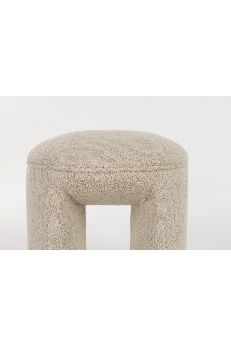 Beige Upholstered Stool | DF Noxx | Oroatrade.com