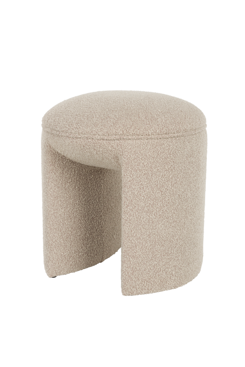 Beige Upholstered Stool | DF Noxx | Oroatrade.com