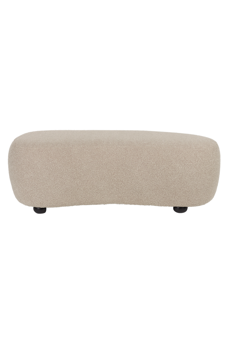 Beige Upholstered Ottoman | DF Noxx | Oroatrade.com