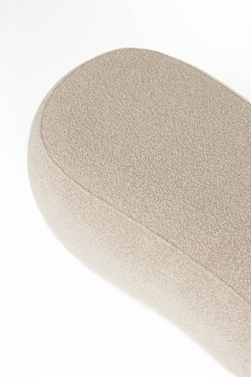 Beige Upholstered Ottoman | DF Noxx | Oroatrade.com