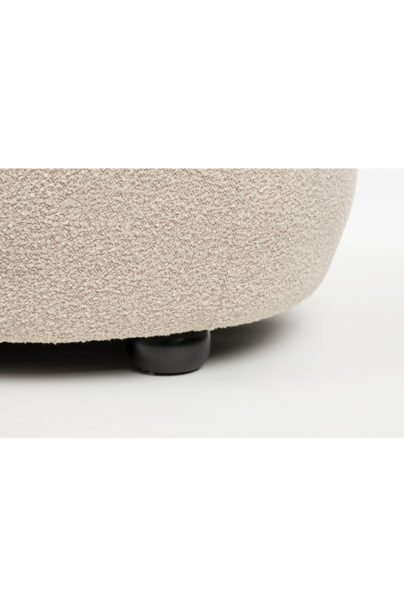 Beige Upholstered Ottoman | DF Noxx | Oroatrade.com