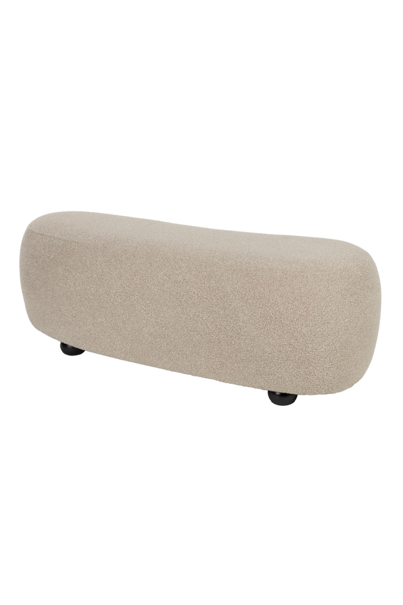 Beige Upholstered Ottoman | DF Noxx | Oroatrade.com