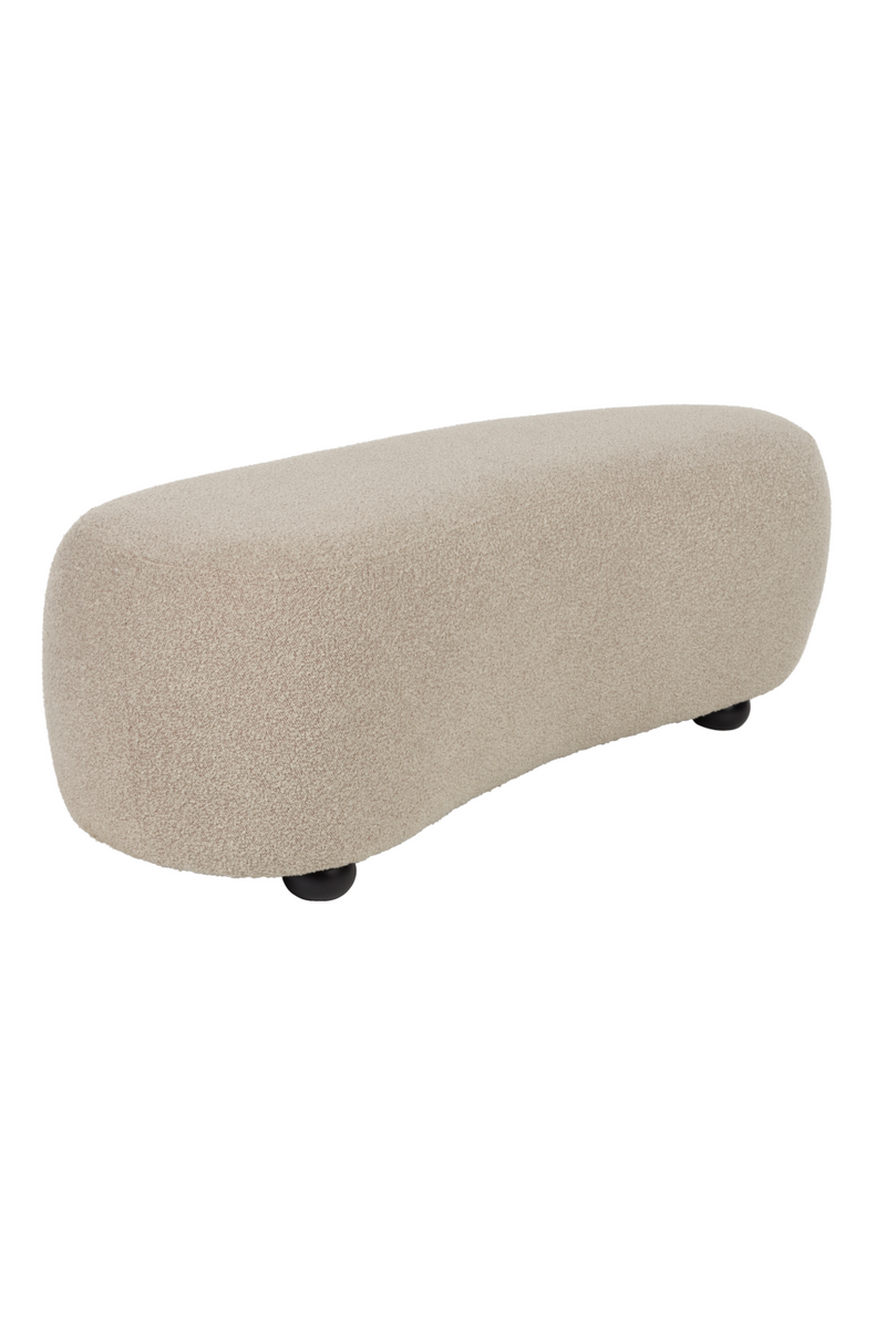 Beige Upholstered Ottoman | DF Noxx | Oroatrade.com