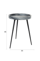 Solid Marble Side Table | DF Karrara | Oroatrade.com