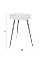 Solid Marble Side Table | DF Karrara | Oroatrade.com