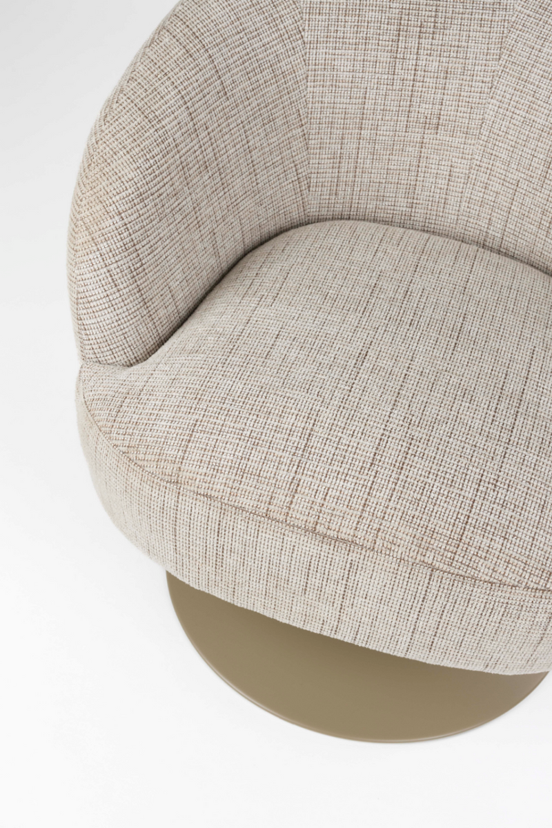 Central Leg Brown Lounge Chair | DF Renate | Oroatrade.com