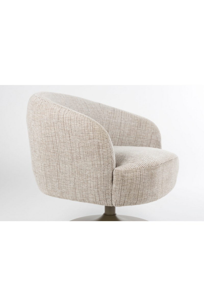 Central Leg Brown Lounge Chair | DF Renate | Oroatrade.com