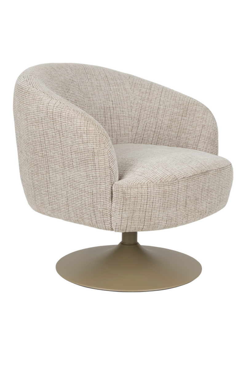 Central Leg Brown Lounge Chair | DF Renate | Oroatrade.com