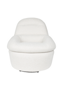 White Upholstered Lounge Chair | DF Velvoro | Oroatrade.com