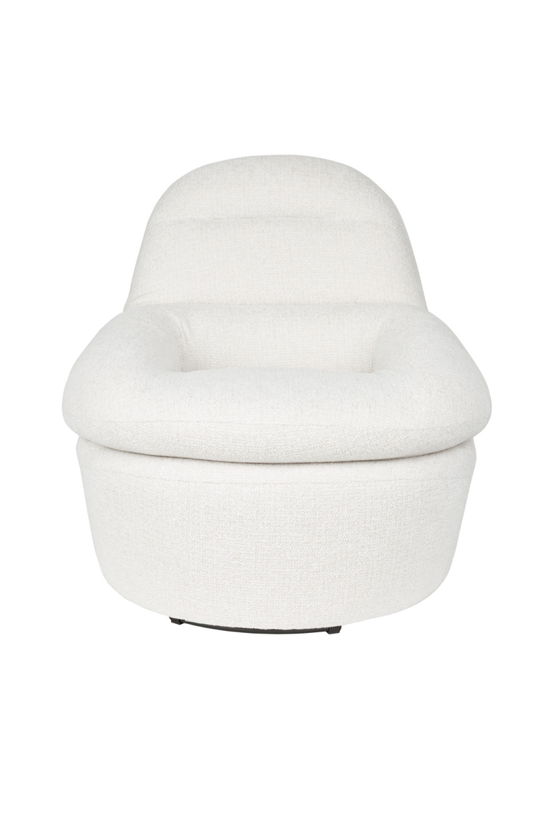 White Upholstered Lounge Chair | DF Velvoro | Oroatrade.com
