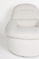 White Upholstered Lounge Chair | DF Velvoro | Oroatrade.com