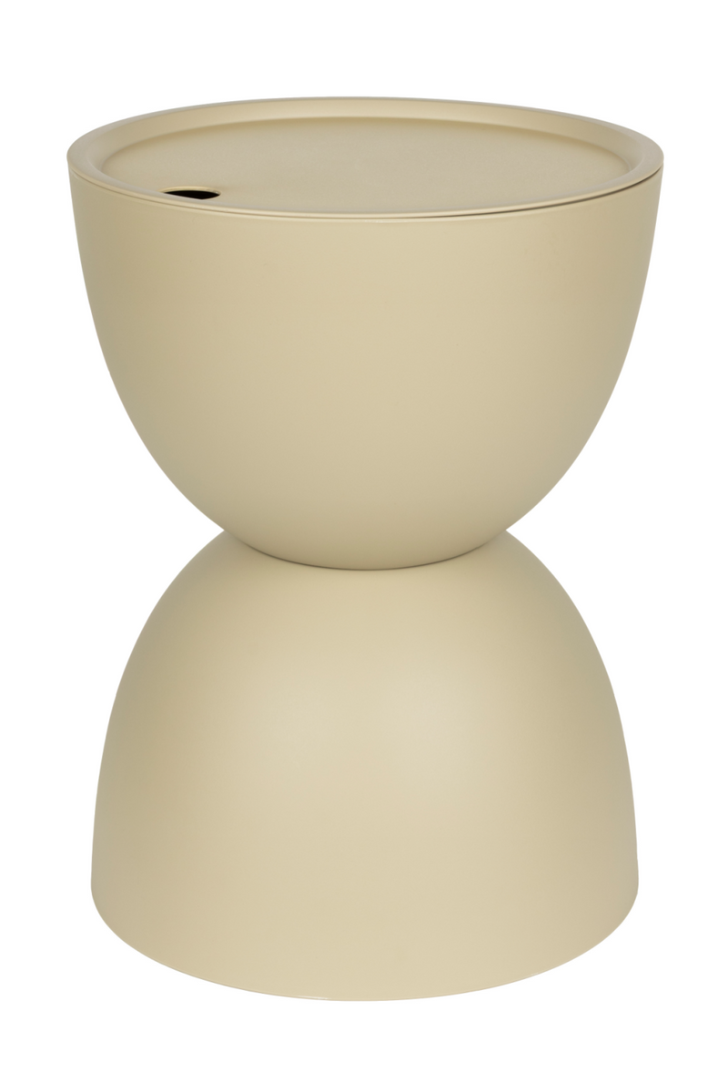 Hourglass Outdoor Storage Side Table | DF Mara | Oroatrade.com