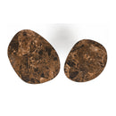 Brown Ceramics Side Tables (2) | DF Naut