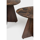 Brown Ceramics Side Tables (2) | DF Naut
