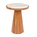 Acacia Wood Marble Side Table | DF Mees