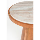 Acacia Wood Marble Side Table | DF Mees