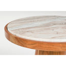 Acacia Wood Marble Side Table | DF Mees