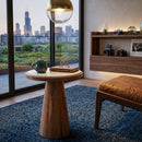 Acacia Wood Marble Side Table | DF Mees