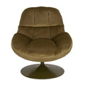 Velvet Swivel Lounge Chair | DG Beefy