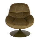 Velvet Swivel Lounge Chair | DG Beefy