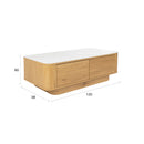 Hospitality furniture - Wooden 2-Door Coffee Table - www.oroatrade.com