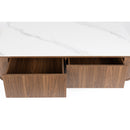 Hospitality furniture - Wooden 2-Door Coffee Table - www.oroatrade.com