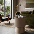 Black Smoked Glass Side Table | DF Brian
