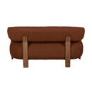 Brown Fabric 2-Seater Sofa | DF Robyn